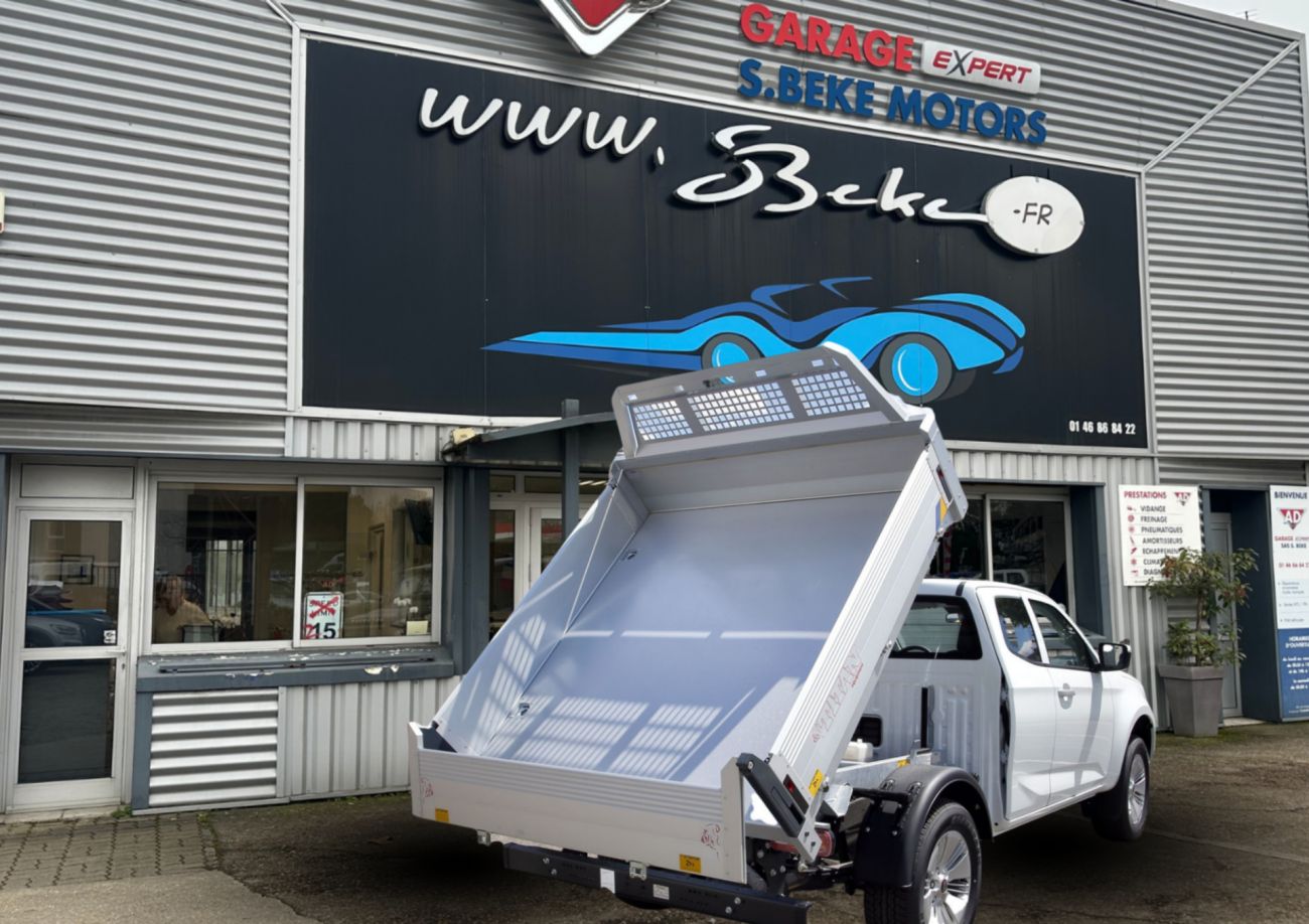Mandataire ISUZU D-MAX NOUVEAU  2.2L SPACE EVOLUTION BENNE BASCULANTE ALUMINIUM